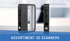 assortiment 3D scanners